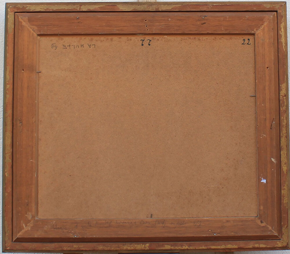 J THYS La HULLE FORET BOIS ANCIEN TABLEAU PEINTURE Décoration