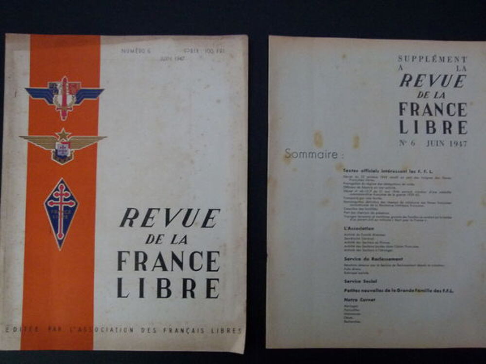 REVUE DE LA FRANCE LIBRE 