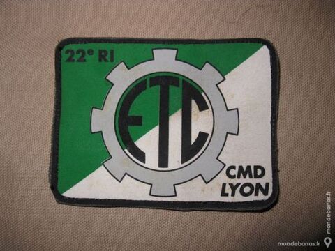 Insigne tissu ETC 22 REGIMENT INFANTERIE - TRAIN 1 Brive-la-Gaillarde (19)