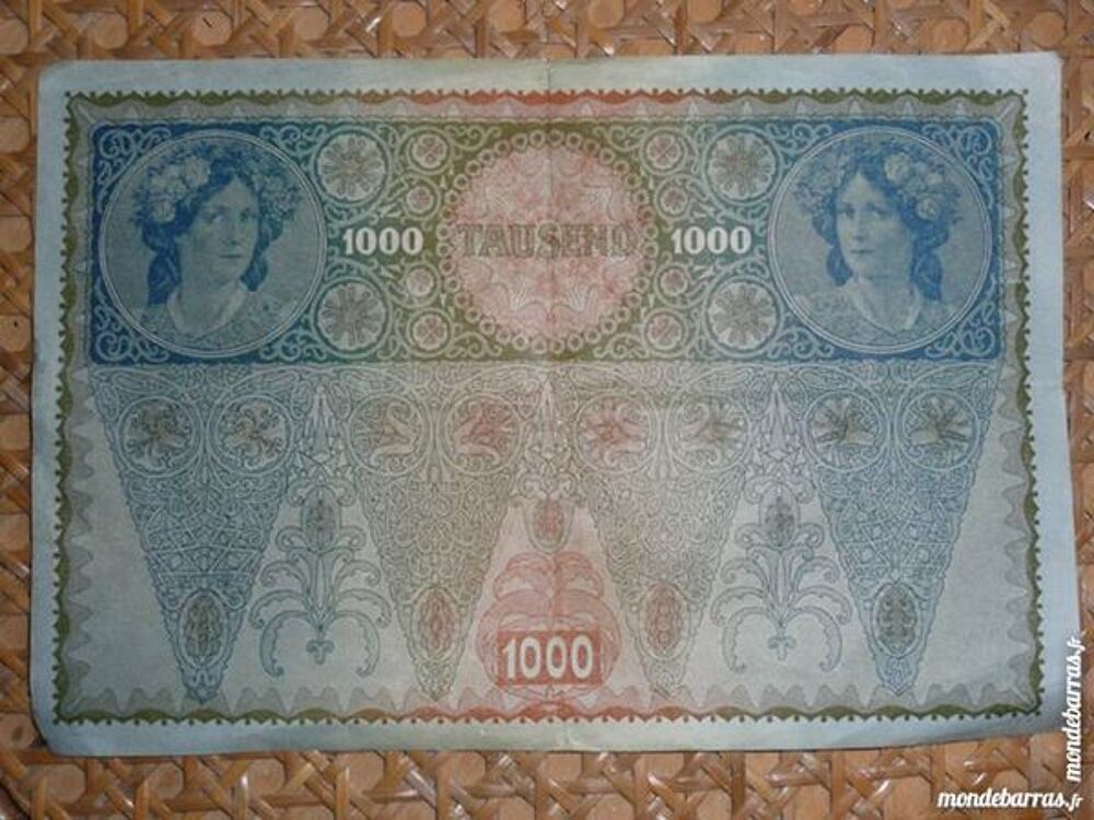 Billet 1000 Tausend Kronen 1902 