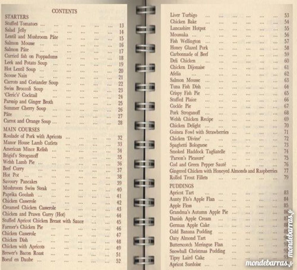 COOK BOOK - cuisine anglaise Livres et BD