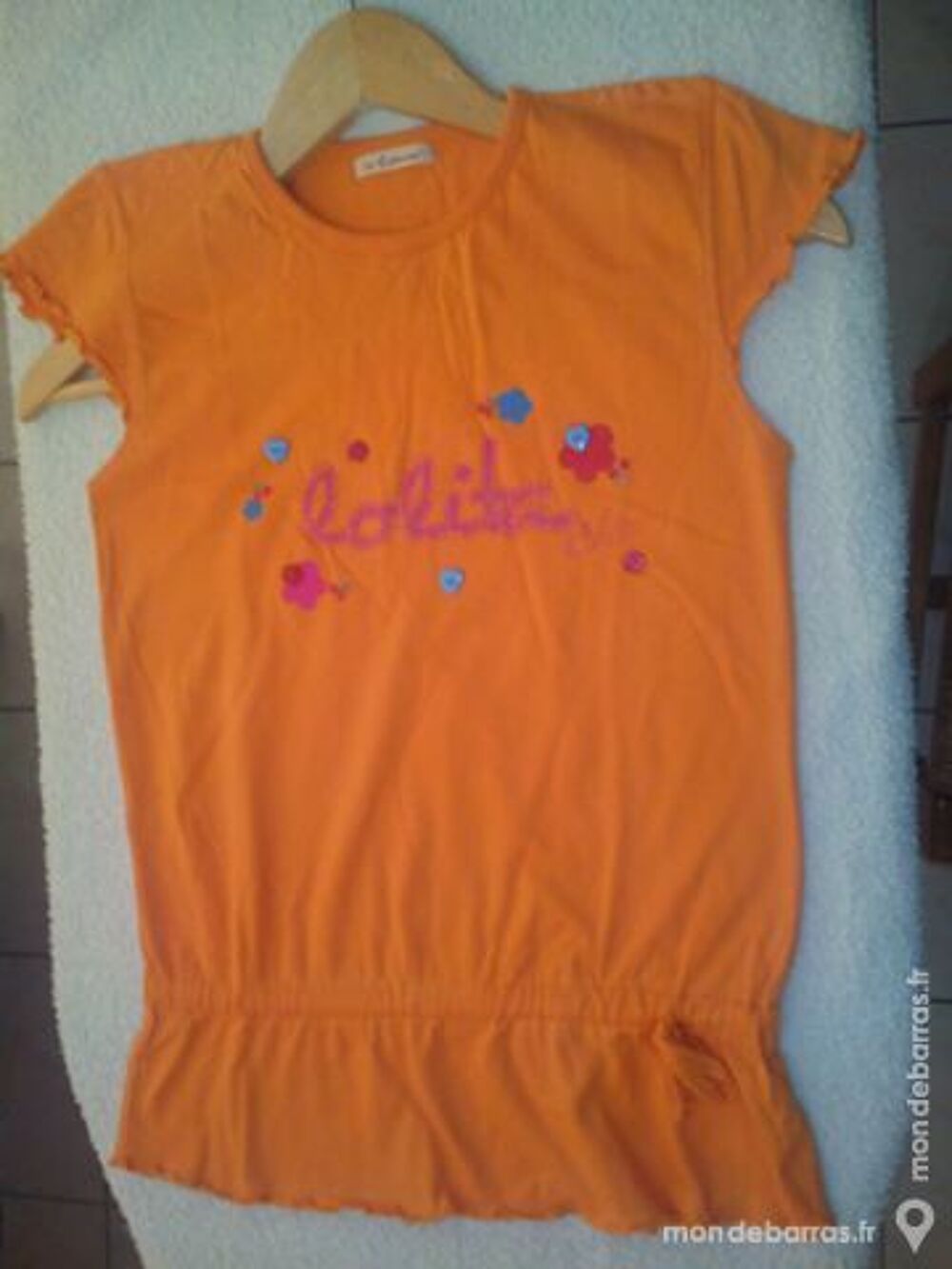 Tee- shirt - orange - fille Vtements enfants