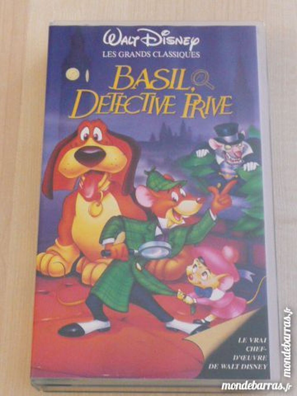 FILM VHS BASIL DETECTIVE PRIVE DVD et blu-ray