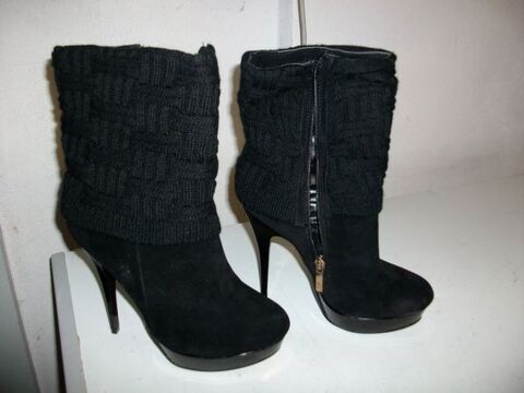 Bottines tige tricot Noir talons 13 cm pt 39- neuves-  20  20 Bouxwiller (67)
