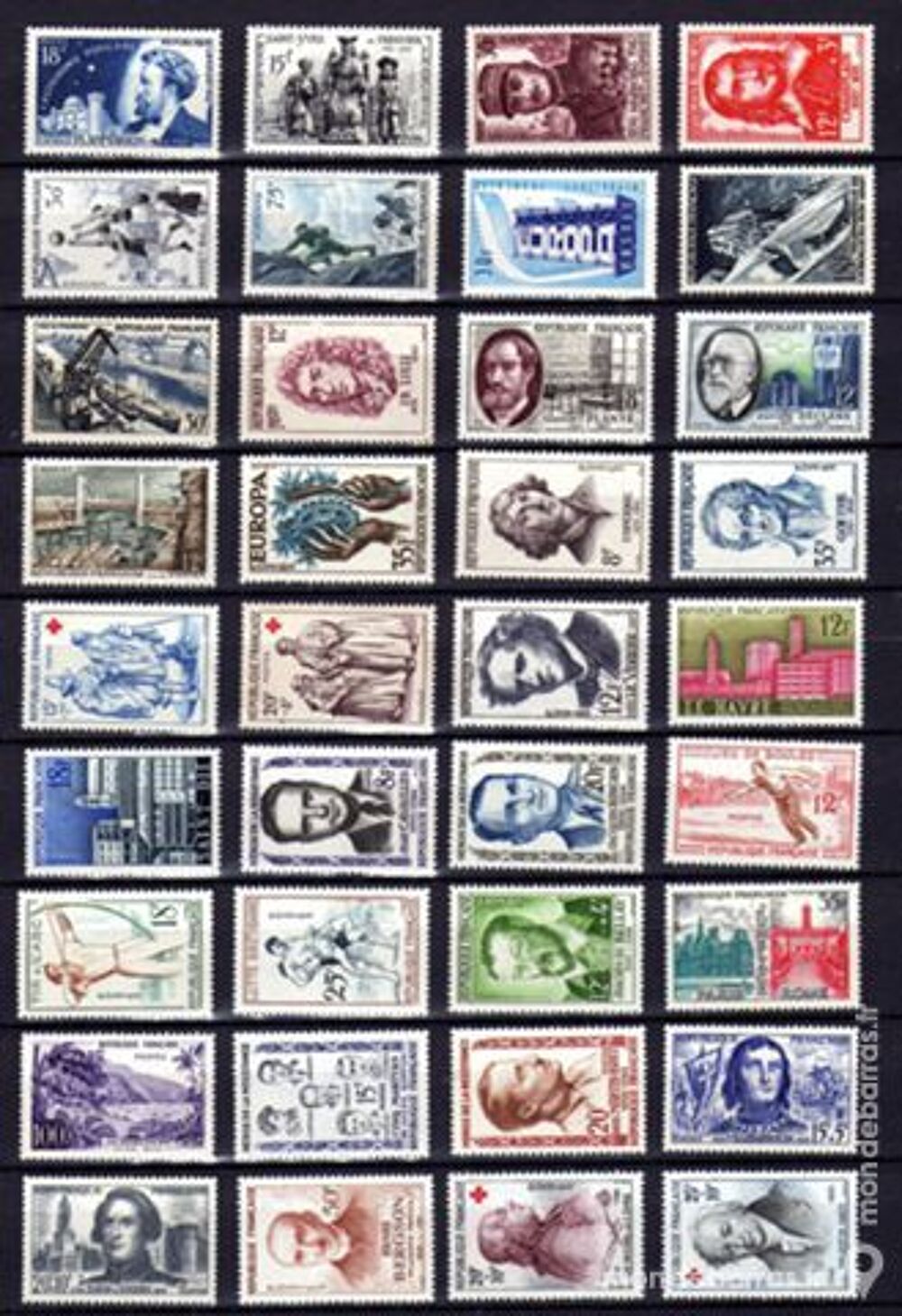 Timbres France NEUFS* (avec trace de charni&egrave;re) 