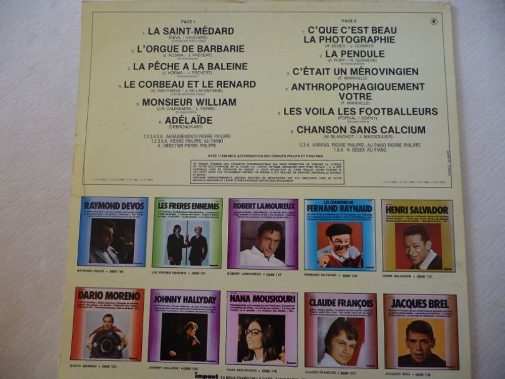 Vinyl Les FRERES JACQUES CD et vinyles