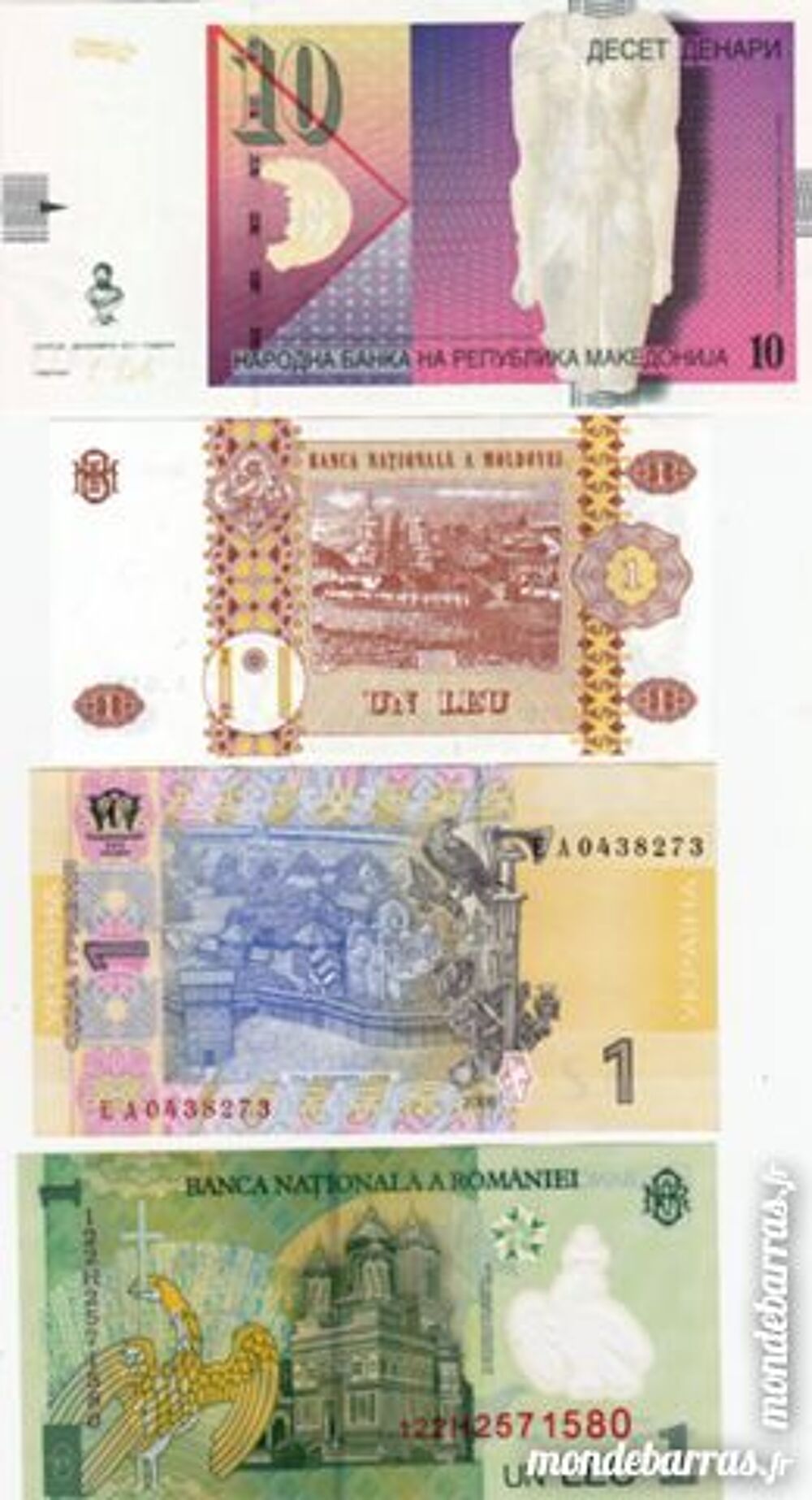 Billet (argent, message) 