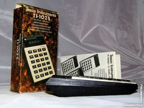 Calculatrice TEXAS INSTRUMENT TI-1025 vintage 1977 15 Dunkerque (59)