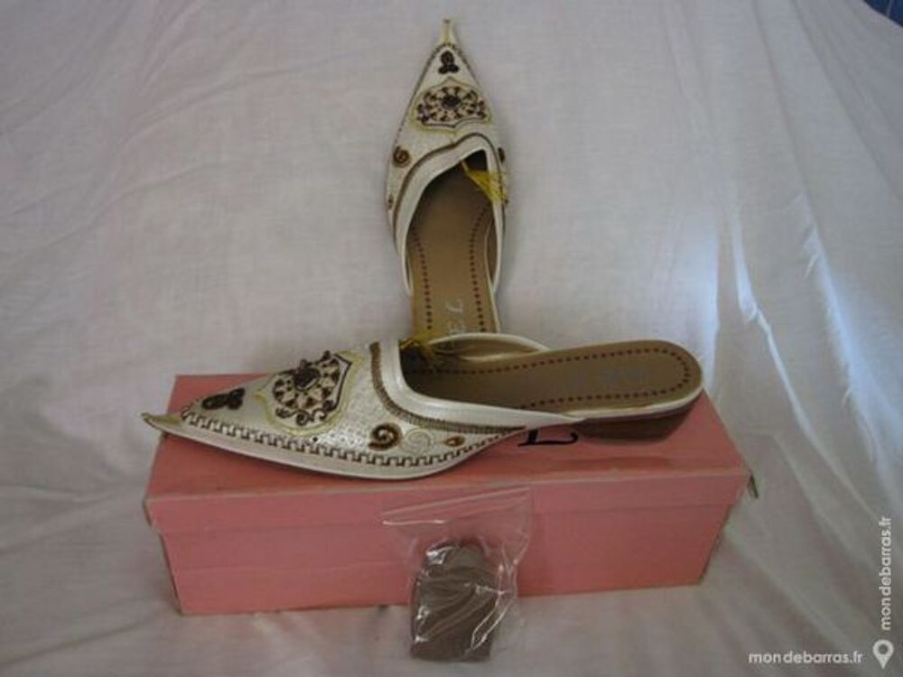 Chaussures Type Babouches Beige Femme Ponture 39 Chaussures