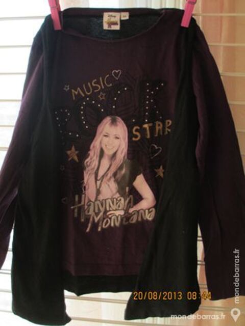Fille  Hannah Montana tee shirt 10 A 3 Alfortville (94)