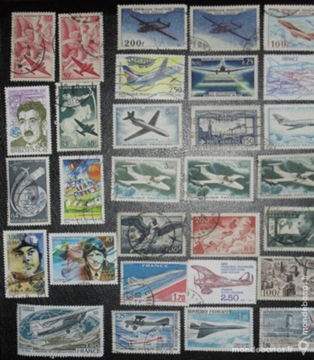 42 timbres aviation fran&ccedil;ais 
