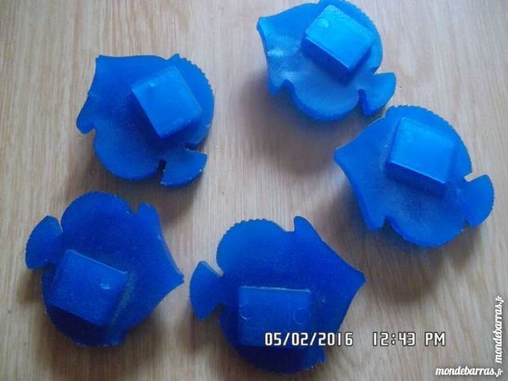 LOT 5 POISSONS BLEU*JUSTE 1E*KIKI60230 Décoration