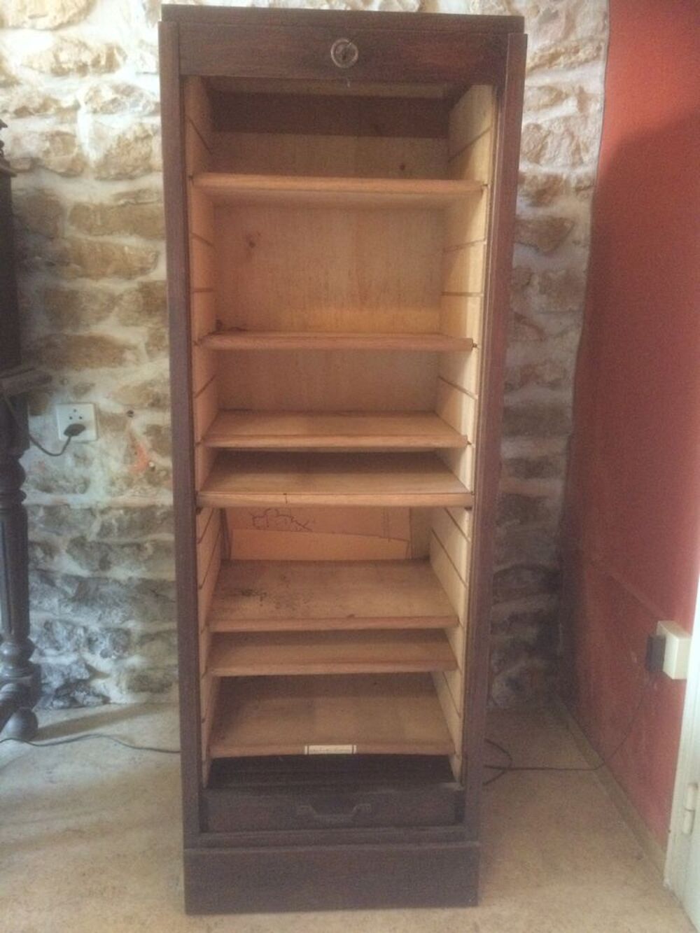 meuble classeur vertical bois ann&eacute;e 60 Meubles