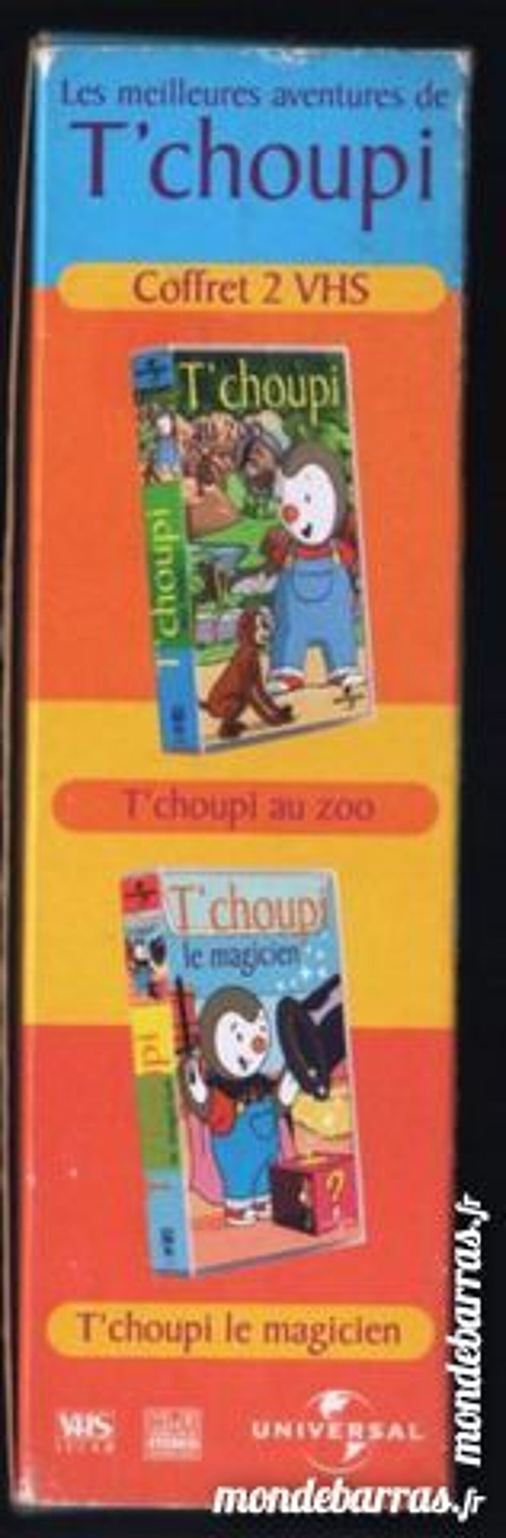 T'CHOUPI - 2 VHS DVD et blu-ray