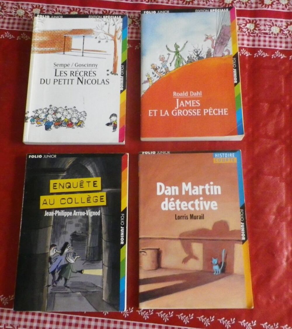 LOT DE 4 FOLIO JUNIOR PETIT NICOLAS ETC Livres et BD