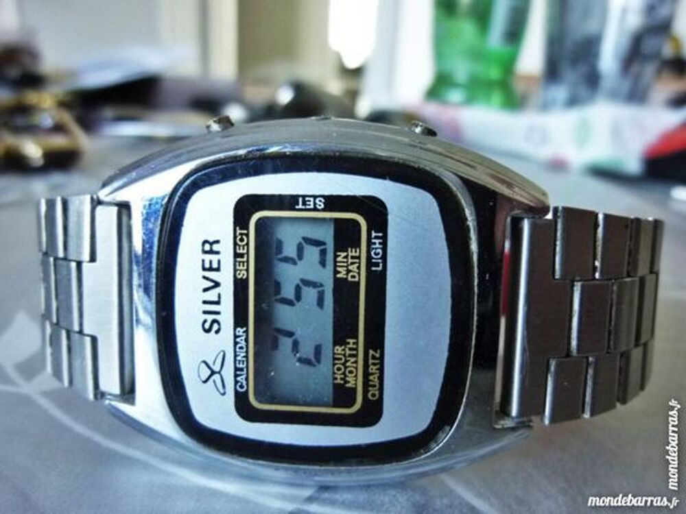 SILVER montre DIGITALE 1979 DIG0008 Bijoux et montres