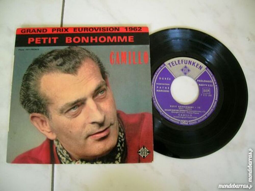 45 TOURS CAMILLO Petit Bonhomme - EUROVISION 1962 CD et vinyles