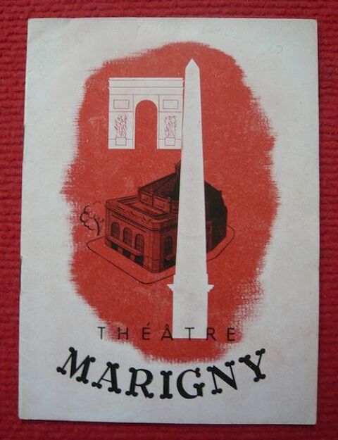 Programme du Théâtre Marigny 1941 - Passionnément 40 Sucy-en-Brie (94)