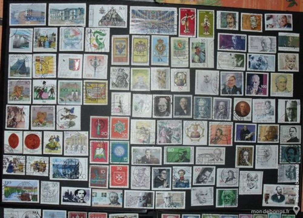 295 timbres oblit&eacute;r&eacute;s d'ALLEMAGNE 