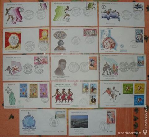 Lot de 14 Enveloppes 1er Jour d'tats d'AFRIQUE 20 Montreuil (93)