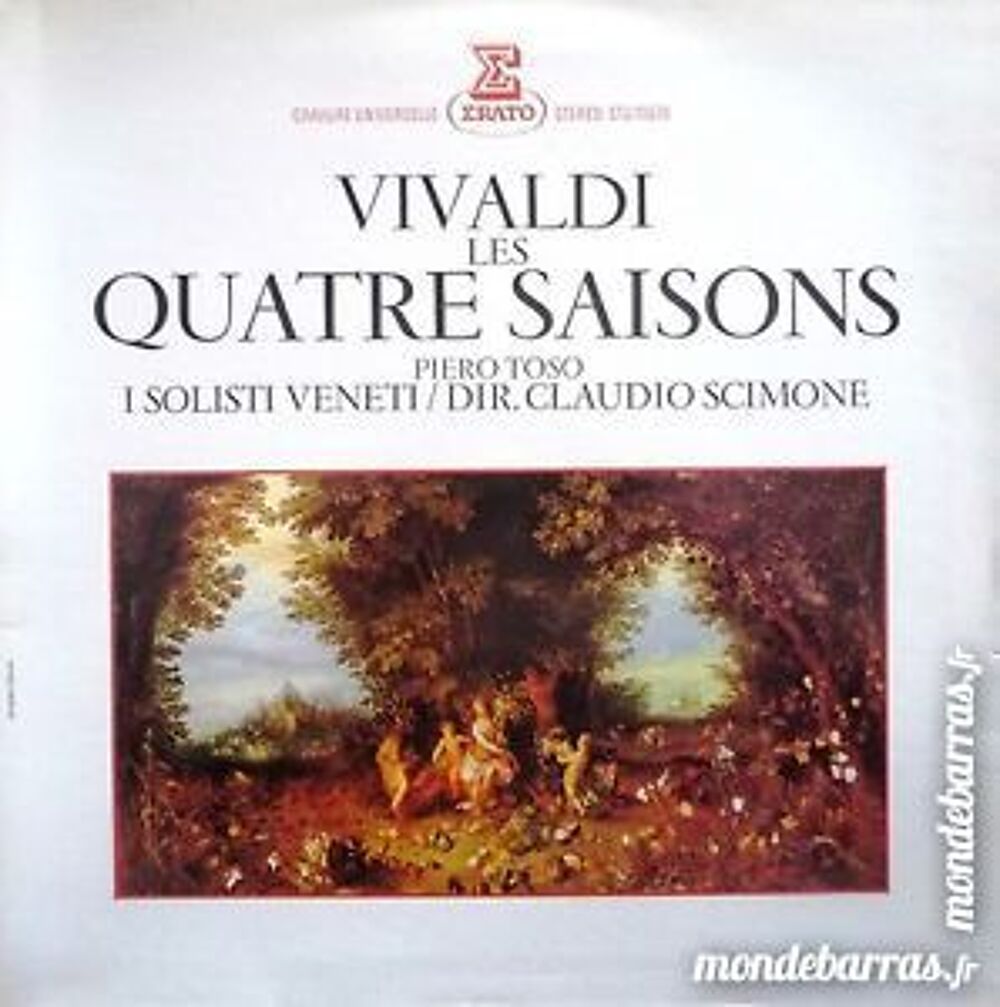 Vinyl VIVALDI les QUATRES SAISONS CD et vinyles