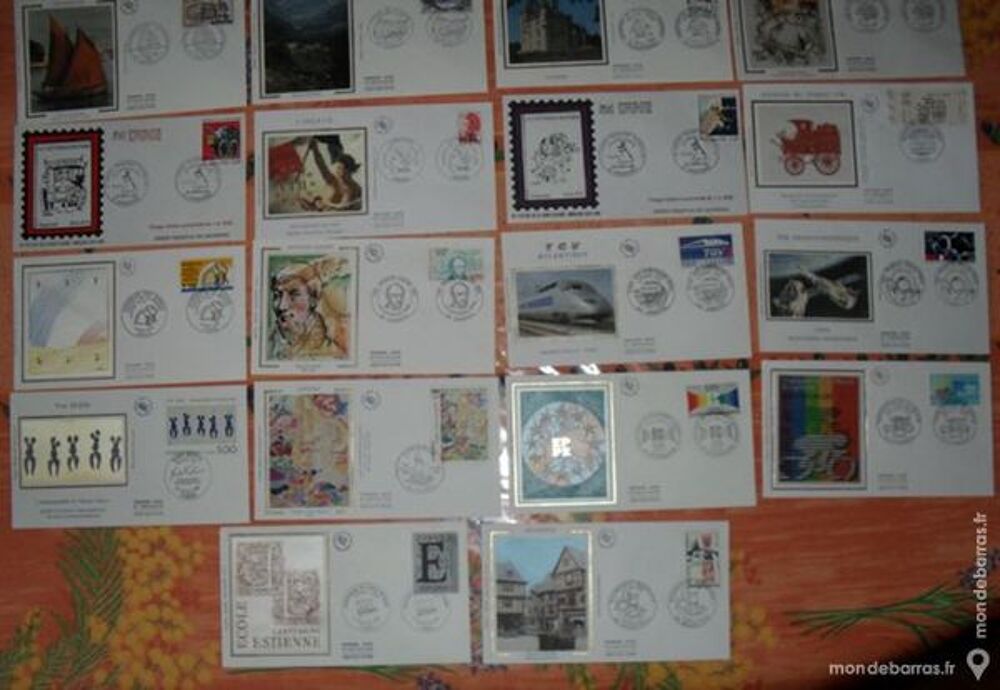 34 enveloppes 1er jour 1981-1989 