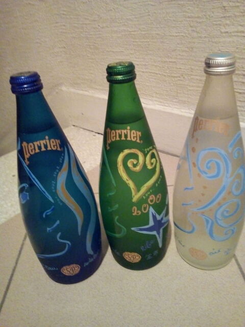 COLLECTION 3 BOUTEILLES VERRE EAU PERRIER 20 Savigny-sur-Orge (91)