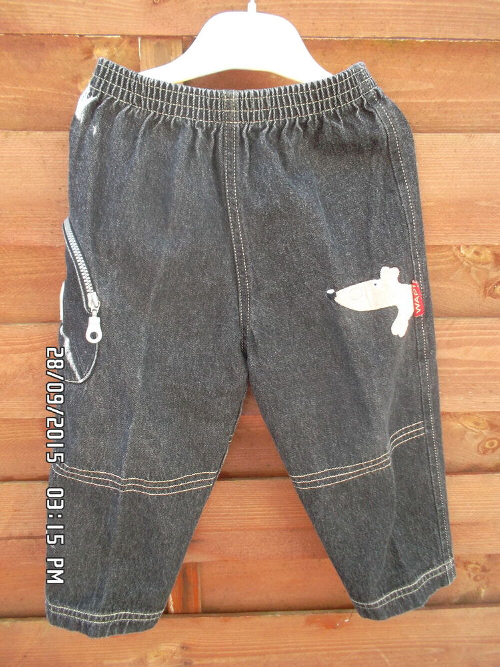 PANTALON NOIR*JUSTE 1E*KIKI60230 Vêtements enfants