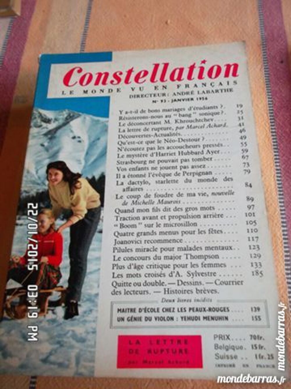 CONSTELLATION Livres et BD
