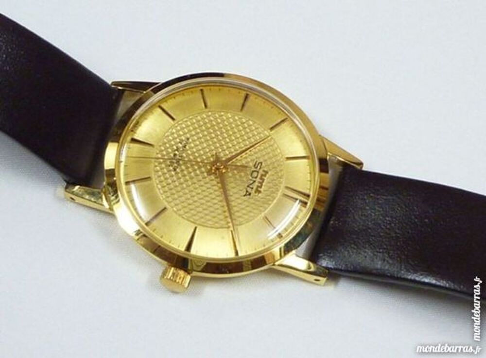 HMT SONA montre m&eacute;canique plaqu&eacute;-or SON001 Bijoux et montres