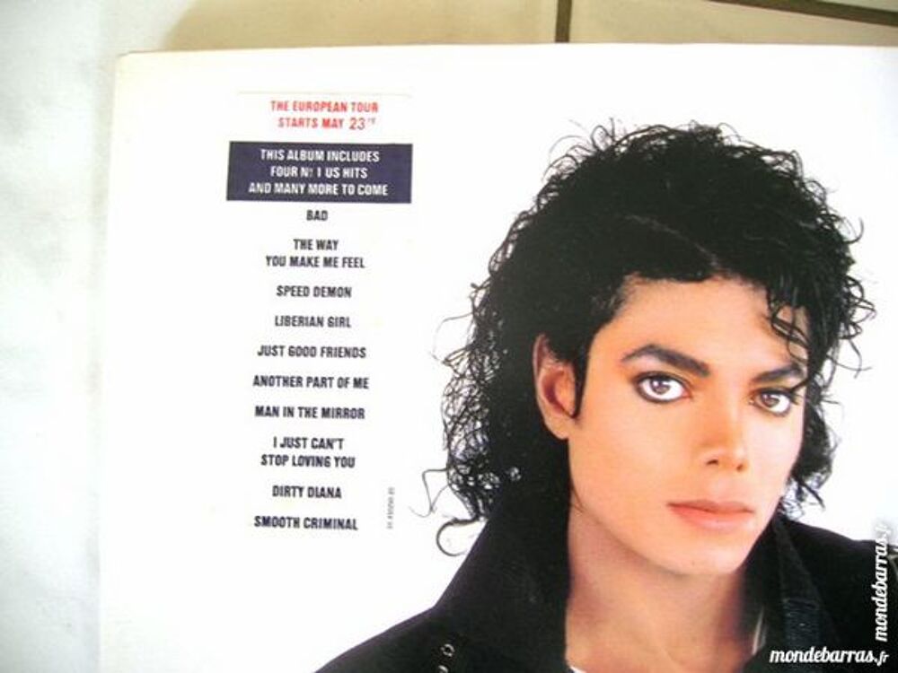 33 TOURS MICHAEL JACKSON Bad - ORIGINAL CD et vinyles