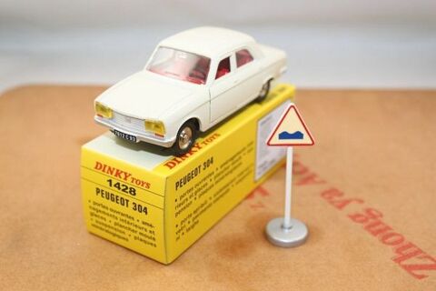 Peugeot 304 Berline 1/43 Dinky Toys 1428 Atlas Neuf Boite 35 Gunes (62)