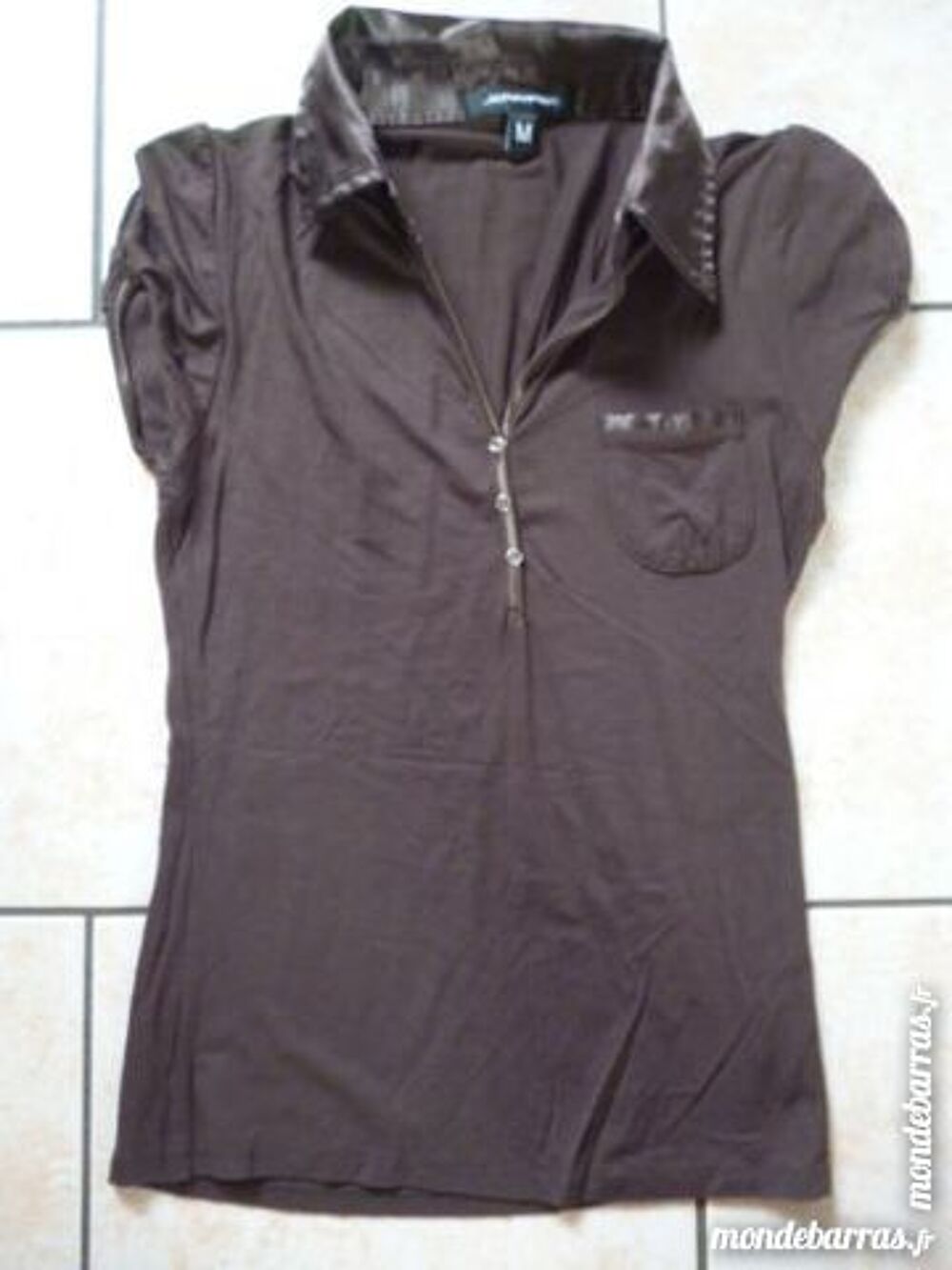 "Tee-shirt manches courtesMarron "" JENNIFER "" 36" Vêtements