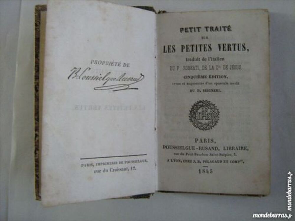 PETIT TRAITE SUR LES PETITES VERTUS Livres et BD