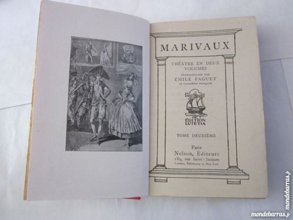 MARIVAUX - THEATRE Livres et BD