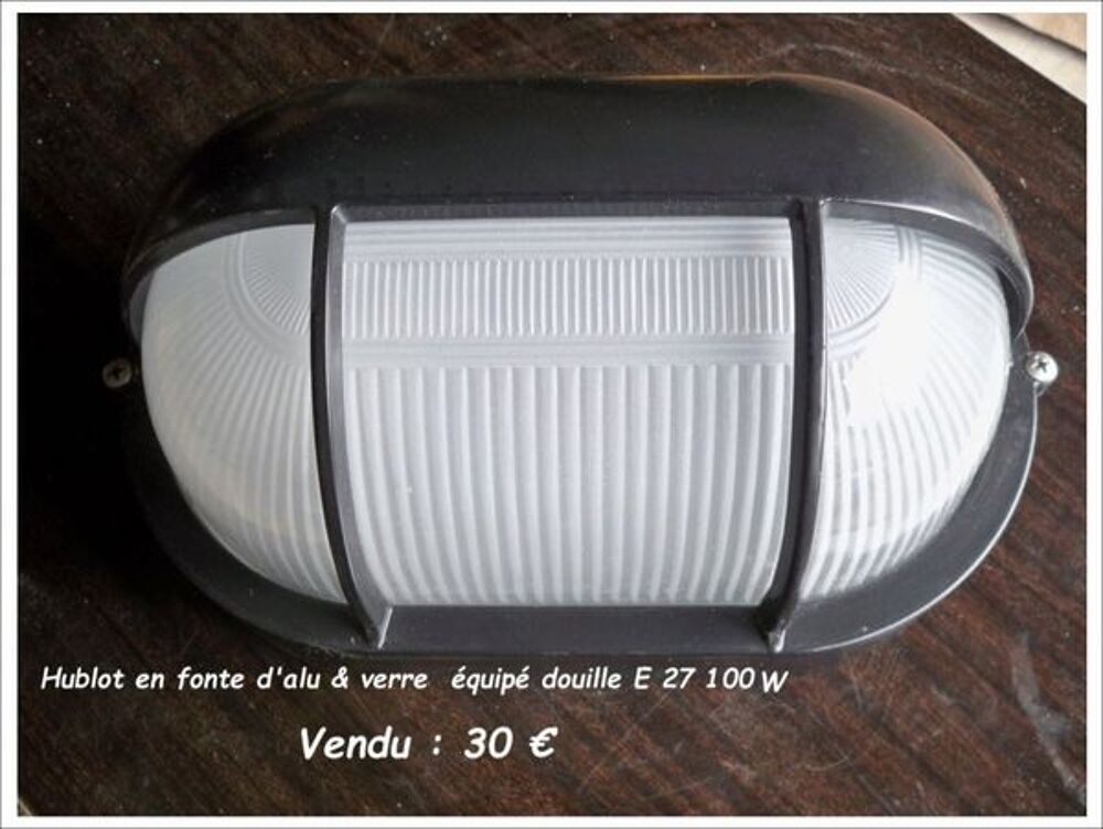 Hublot Fonte d'alu &amp; verre Bricolage