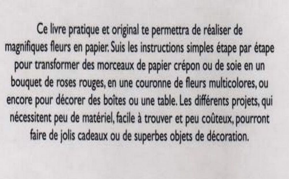 FLEURS DE.PAPIER - loisirs cr&eacute;atifs / prixportcompris Livres et BD
