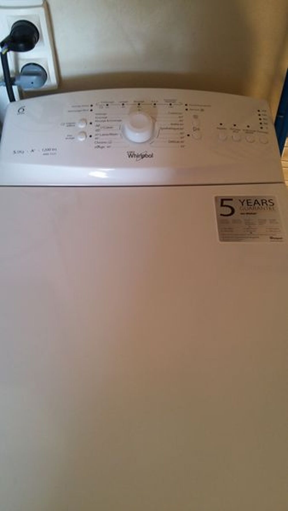 Machine &agrave; laver Whirlpool AW5122 Electroménager