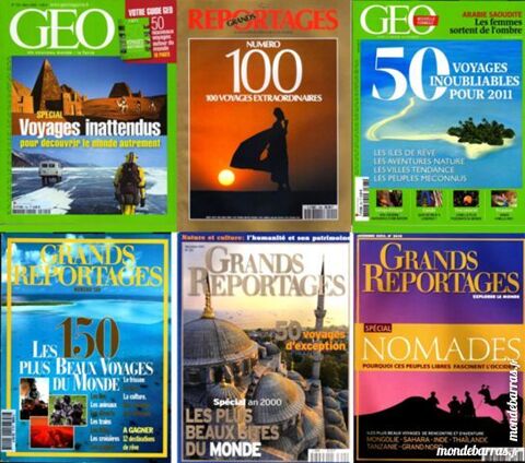 Voici 6 revues sur les VOYAGES / les-livres-de-jac 17 Laon (02)