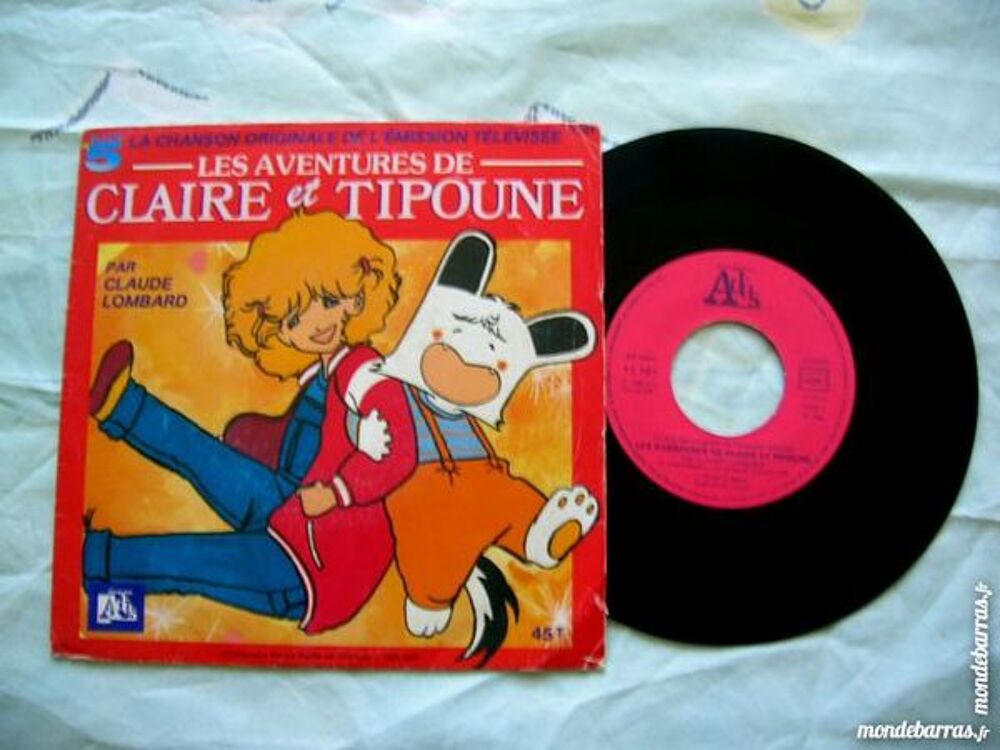 45 TOURS CLAIRE ET TIPOUNE - Claude Lombard LA 5 CD et vinyles