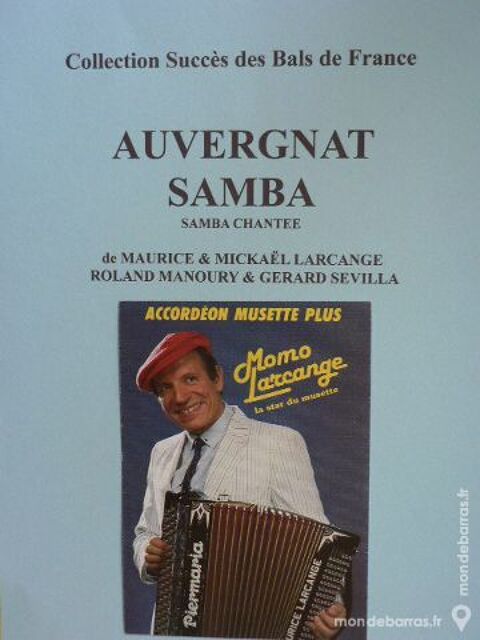 Accordon: AUVERGNAT SAMBA de MAURICE LARCANGE 1 Clermont-Ferrand (63)