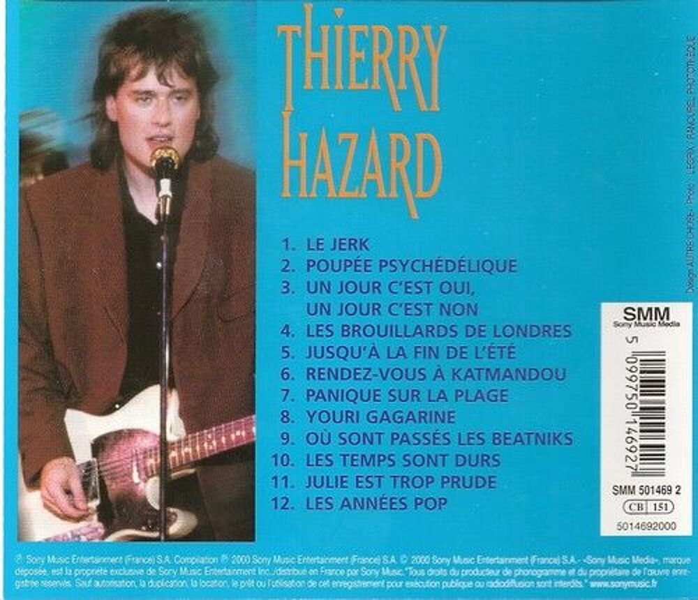 Thierry hazard Le jerk CD et vinyles