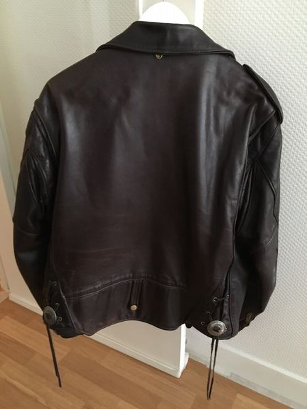 Perfecto Schott ann&eacute;es 90 marron fonc&eacute; Made in USA Vêtements