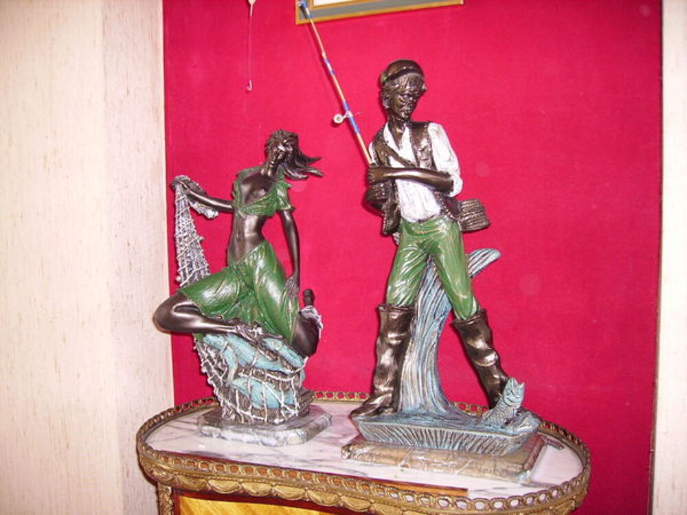 couple de p&ecirc;cheurs Décoration