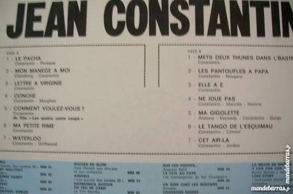 33 TOURS JEAN CONSTANTIN - ORIGINAL CD et vinyles