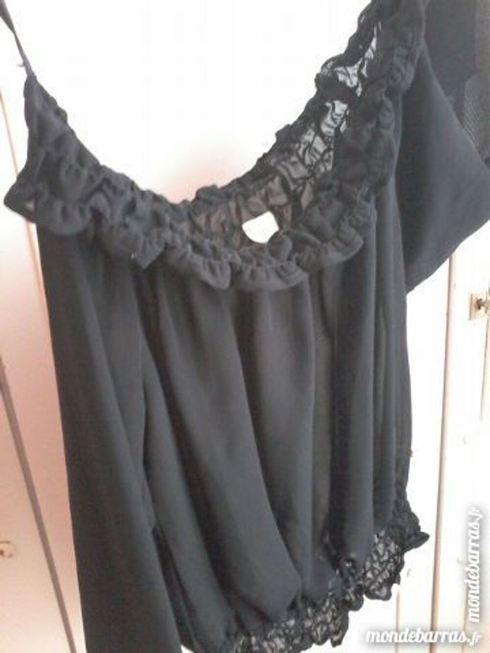 CHEMISIER BLOUSANT NOIR T.44 D'OCCASION CAMAIEU Vêtements
