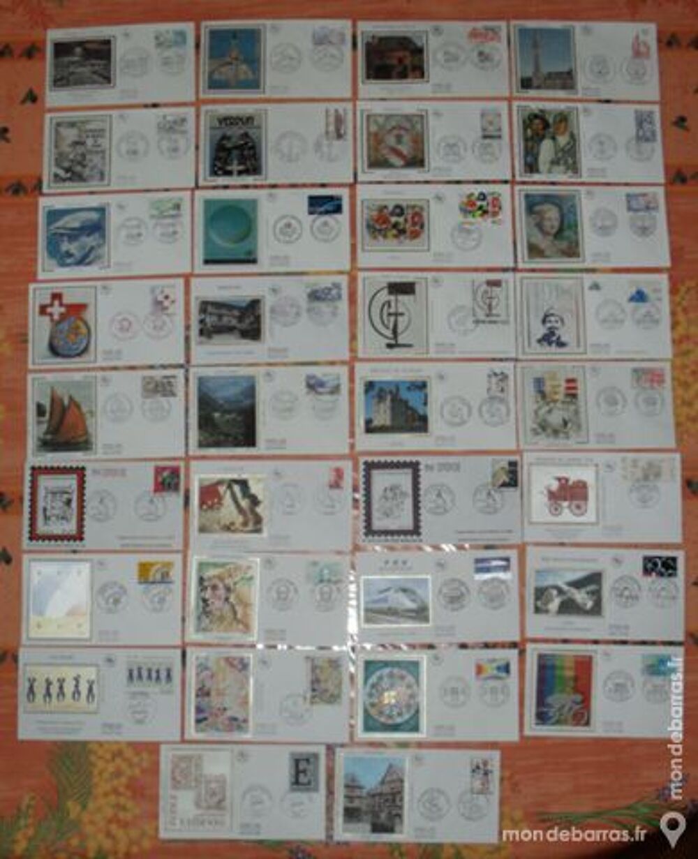 34 enveloppes 1er jour 1981-1989 