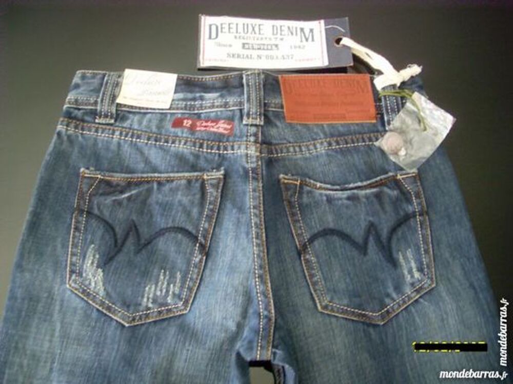 Pantalon jean gar&ccedil;on DEELUXE 12 ans NEUF Vêtements enfants