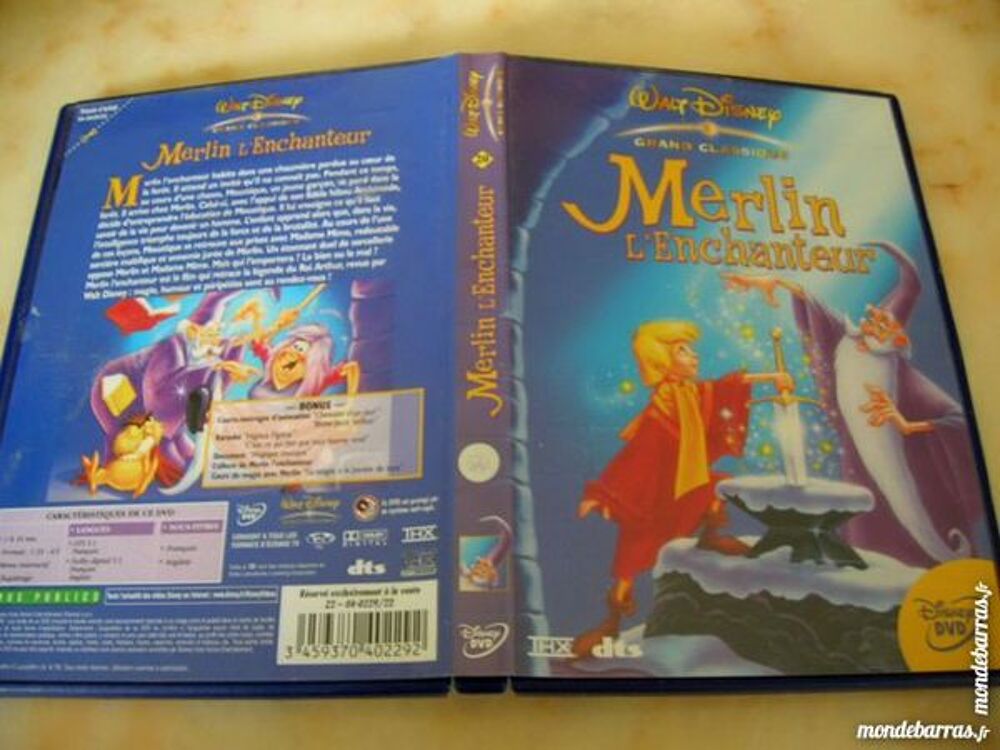 DVD MERLIN L'ENCHANTEUR N&deg; 20 W.Disney-ORIGINAL DVD et blu-ray