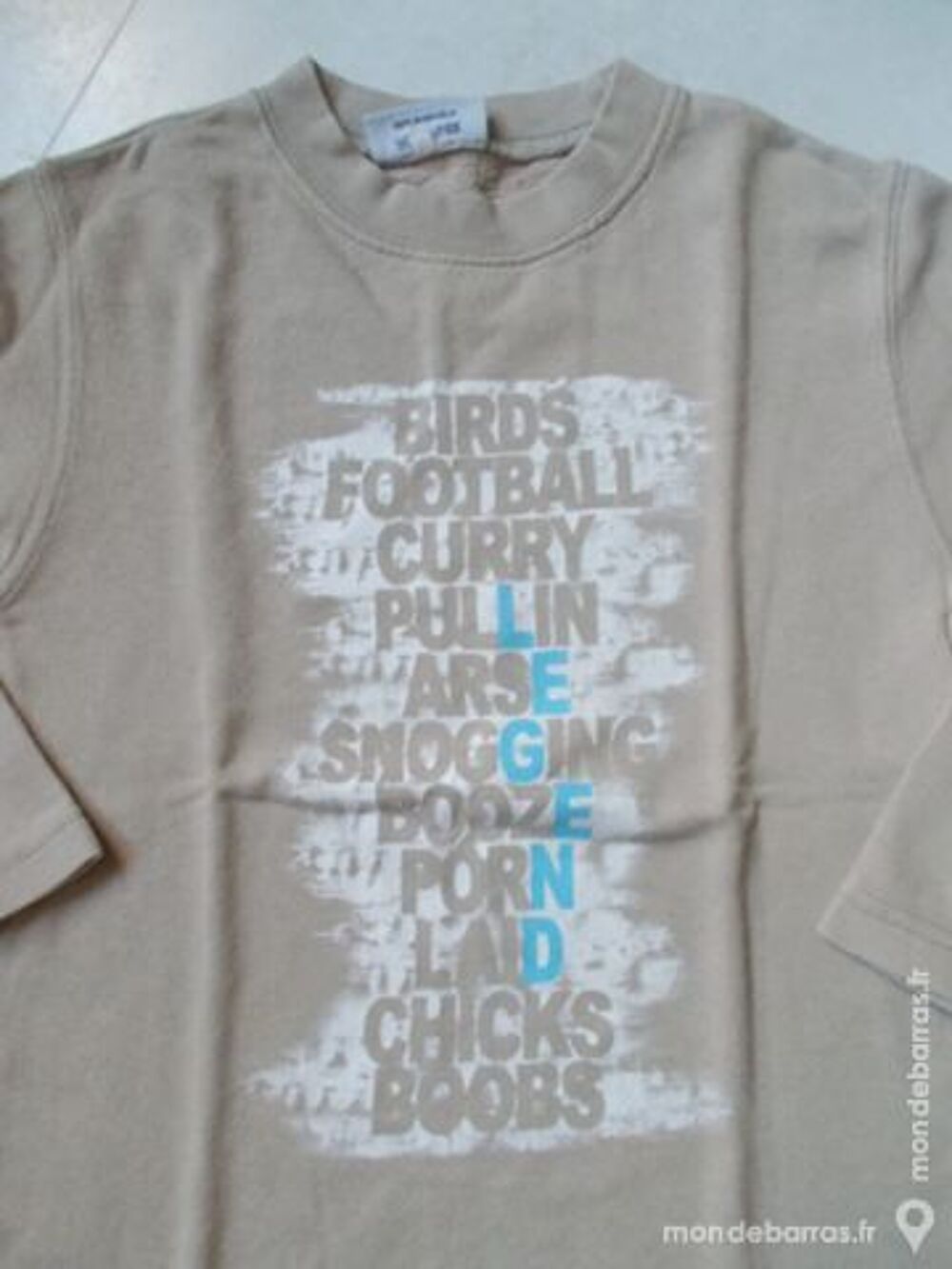 SWEAT SHIRT BEIGE MIXTE INSCRIPTION FANTAISIE Vêtements enfants